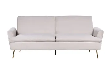 Vettre 3-sits Rektangulär Längsbäddad Bäddsoffa 110x180 cm i Sammet - Beige - Möbler - Soffa - Bäddsoffa