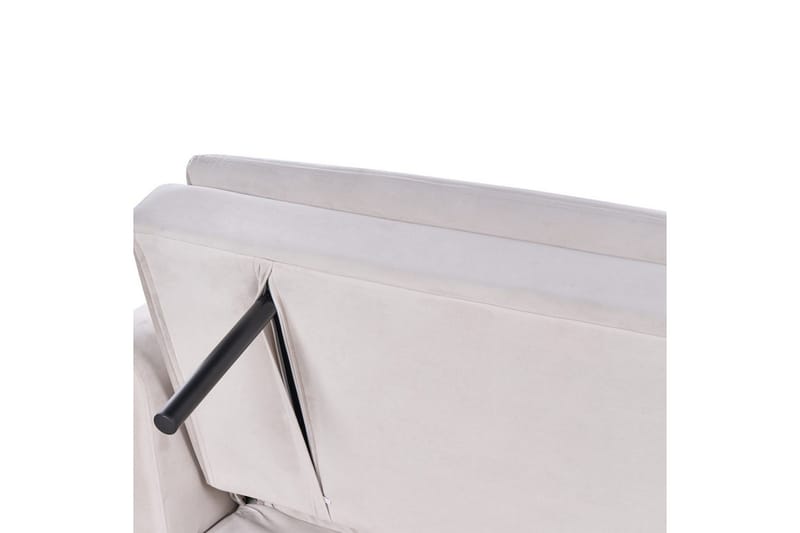 Vettre 3-sits Rektangulär Längsbäddad Bäddsoffa 110x180 cm i Sammet - Beige - Möbler - Soffa - Bäddsoffa