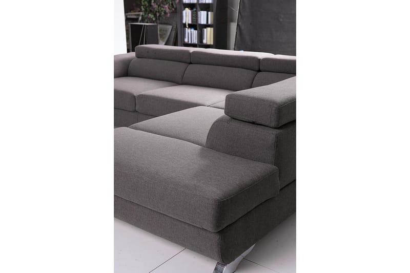 View Bäddsoffa 3-sits med Schäslong Vänster - Ljusgrå - Möbler - Soffa - Bäddsoffa