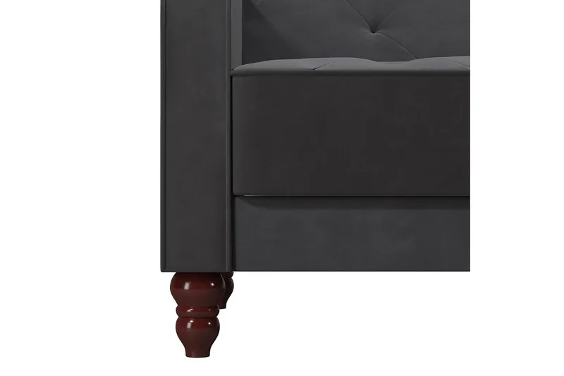 Vintage Tufted 2-sits Bäddsoffa Grå - Novogratz - Möbler - Soffa - Bäddsoffa