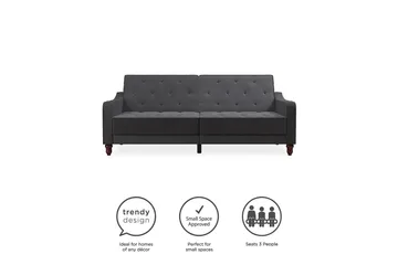 Vintage Tufted 2-sits Bäddsoffa Grå - Novogratz - Möbler - Soffa - Bäddsoffa