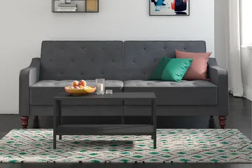 Vintage Tufted 2-sits Bäddsoffa Grå - Novogratz - Möbler - Soffa - Bäddsoffa