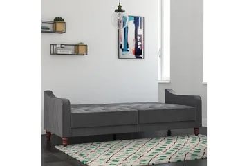 Vintage Tufted 2-sits Bäddsoffa Grå - Novogratz - Möbler - Soffa - Bäddsoffa