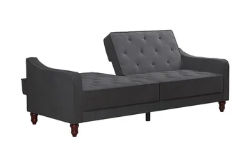 Vintage Tufted 2-sits Bäddsoffa Grå - Novogratz - Möbler - Soffa - Bäddsoffa