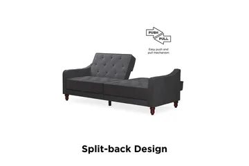 Vintage Tufted 2-sits Bäddsoffa Grå - Novogratz - Möbler - Soffa - Bäddsoffa