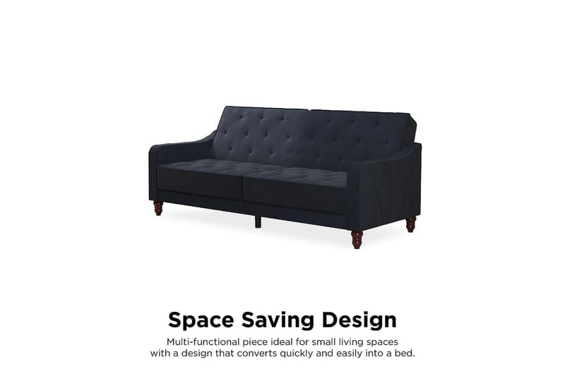 Vintage Tufted 2-sits Bäddsoffa Marinblå - Novogratz - Möbler - Soffa - Bäddsoffa