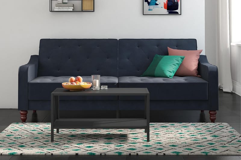 Vintage Tufted 2-sits Bäddsoffa Marinblå - Novogratz - Möbler - Soffa - Bäddsoffa