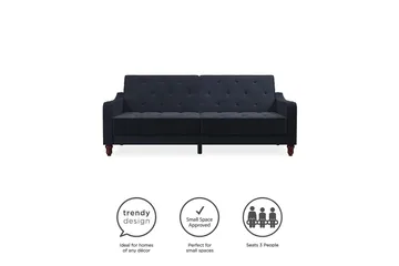 Vintage Tufted 2-sits Bäddsoffa Marinblå - Novogratz - Möbler - Soffa - Bäddsoffa