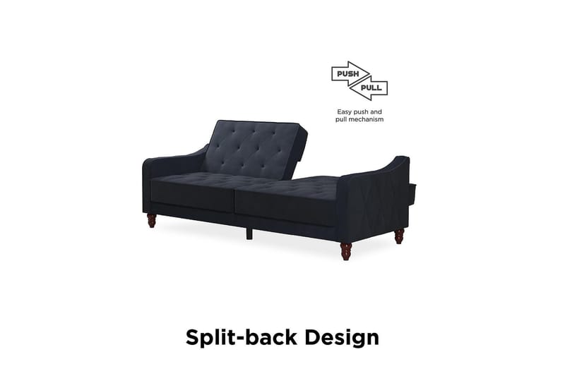 Vintage Tufted 2-sits Bäddsoffa Marinblå - Novogratz - Möbler - Soffa - Bäddsoffa