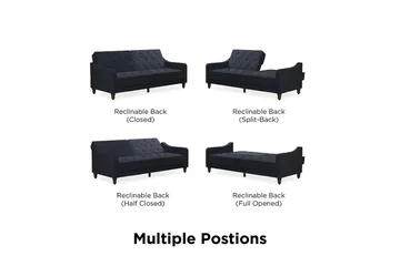 Vintage Tufted 2-sits Bäddsoffa Marinblå - Novogratz - Möbler - Soffa - Bäddsoffa