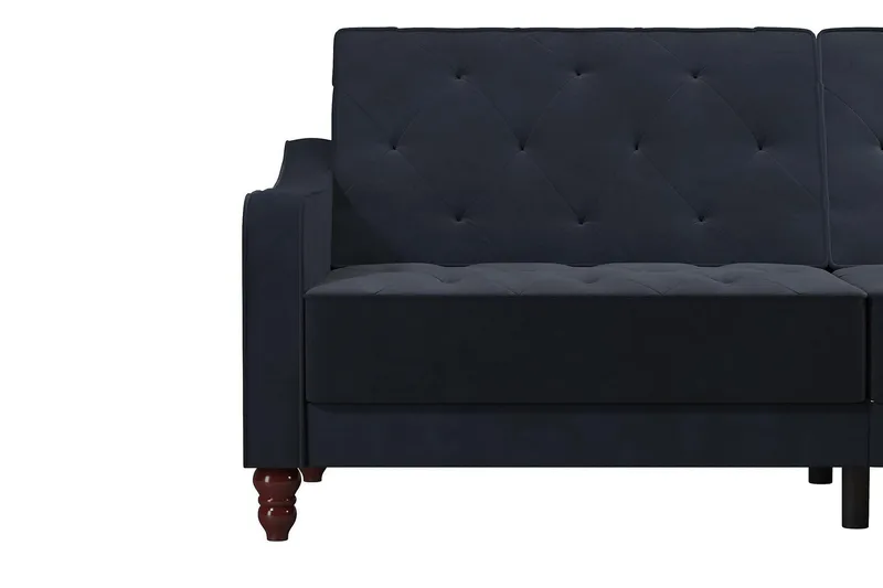 Vintage Tufted 2-sits Bäddsoffa Marinblå - Novogratz - Möbler - Soffa - Bäddsoffa