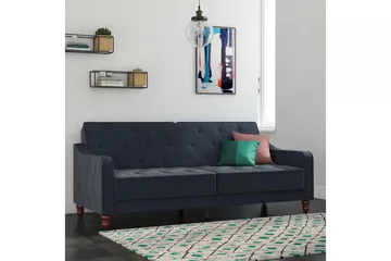 Vintage Tufted 2-sits Bäddsoffa Marinblå - Novogratz - Möbler - Soffa - Bäddsoffa