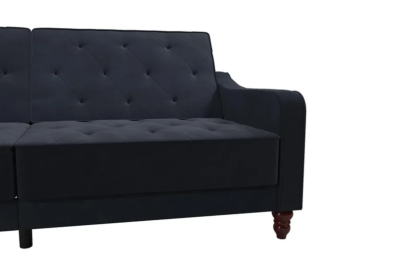 Vintage Tufted 2-sits Bäddsoffa Marinblå - Novogratz - Möbler - Soffa - Bäddsoffa