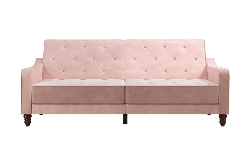 Vintage Tufted 2-sits Bäddsoffa Rosa - Novogratz - Möbler - Soffa - Bäddsoffa