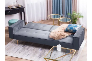 Visnes Bäddsoffa 218 cm - Grå - Möbler - Soffa - Bäddsoffa