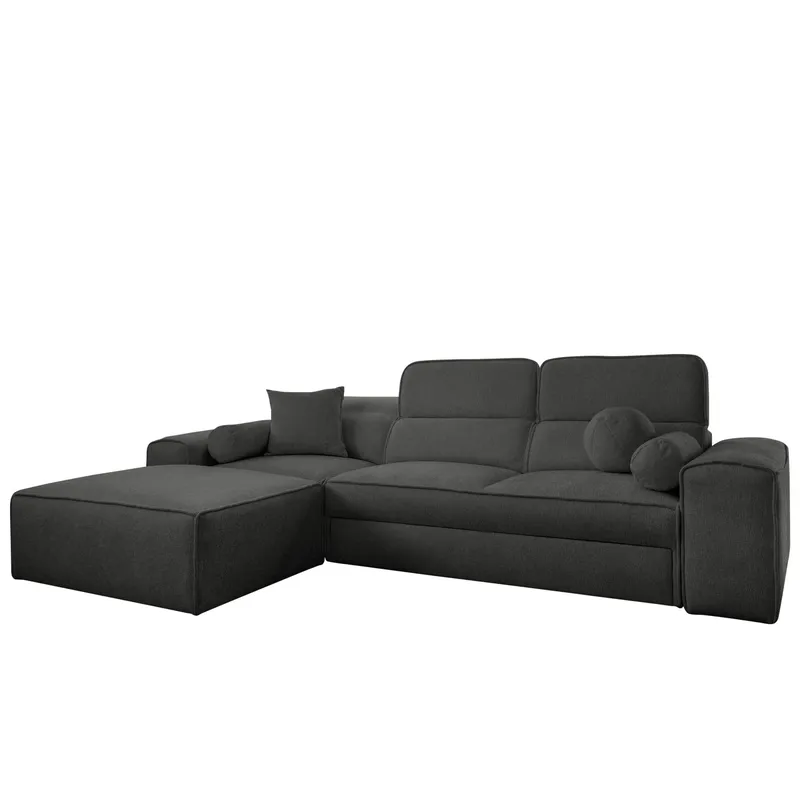 Vitoran 3-sits Bäddsoffa med Divan Vänstervänd, Antracit