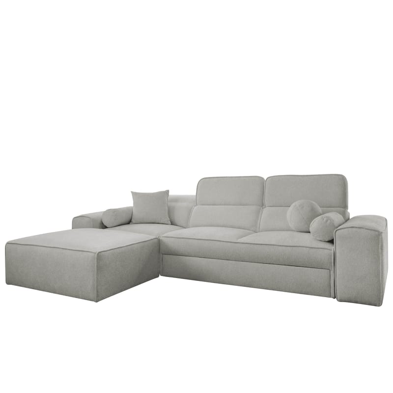 Vitoran 3-sits Bäddsoffa med Divan Vänstervänd, Ljusgrå