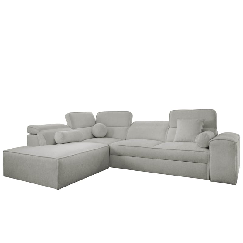 Vitoran 3-sits Bäddsoffa med Schäslong Vänstervänd, ljusgrå