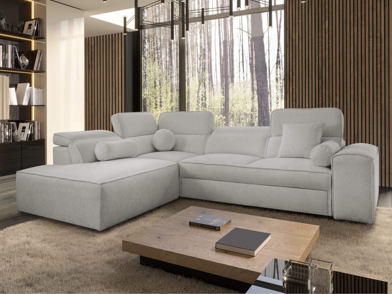Vitoran 3-sits Bäddsoffa med Schäslong Vänstervänd - ljusgrå - Möbler - Soffa - Bäddsoffa