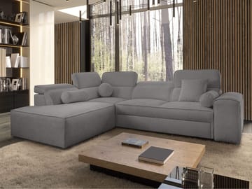Vitoran 3-sits Bäddsoffa med Schäslong Vänstervänd - mörkgrå - Möbler - Soffa - Bäddsoffa