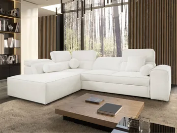 Vitoran 3-sits Bäddsoffa med Schäslong Vänstervänd - vit - Möbler - Soffa - Bäddsoffa