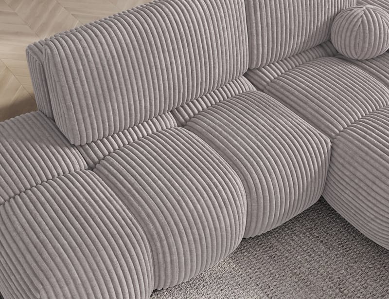 Vittario 3-sits Bubblig Bäddsoffa med Divan och förvaring Höger - Modullo 03 - Möbler - Soffa - Bäddsoffa