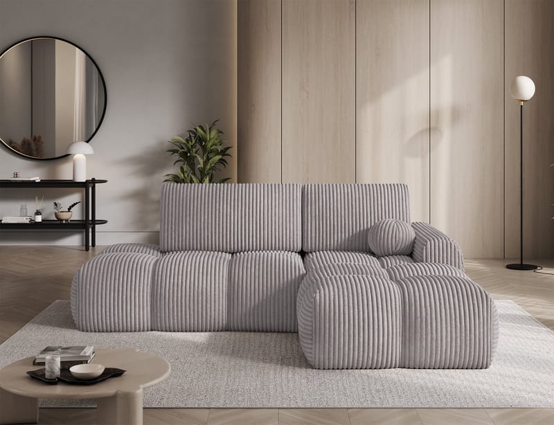 Vittario 3-sits Bubblig Bäddsoffa med Divan och förvaring Höger - Modullo 03 - Möbler - Soffa - Bäddsoffa