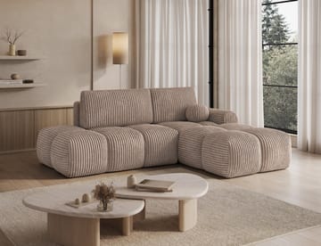Vittario 3-sits Bubblig Bäddsoffa med Divan och förvaring Höger - Modullo 20 - Möbler - Soffa - Bäddsoffa