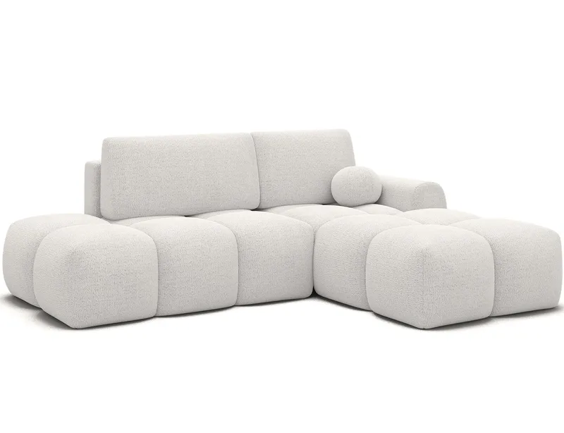 Vittario 3-sits Bubblig Bäddsoffa med Divan och förvaring Höger, Royal 01