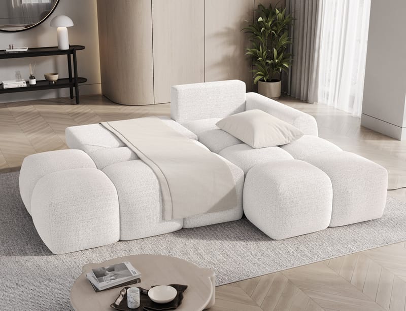 Vittario 3-sits Bubblig Bäddsoffa med Divan och förvaring Höger - Royal 01 - Möbler - Soffa - Bäddsoffa