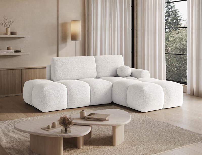 Vittario 3-sits Bubblig Bäddsoffa med Divan och förvaring Höger - Royal 01 - Möbler - Soffa - Bäddsoffa