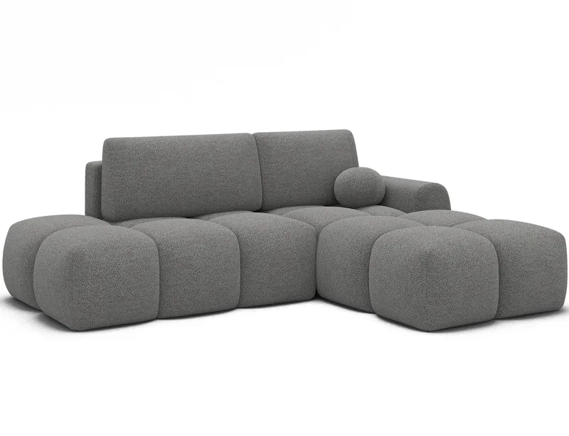 Vittario 3-sits Bubblig Bäddsoffa med Divan och förvaring Höger, Royal 04