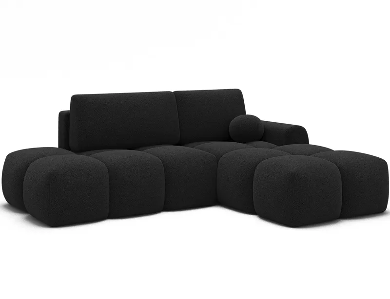 Vittario 3-sits Bubblig Bäddsoffa med Divan och förvaring Höger, Royal 05
