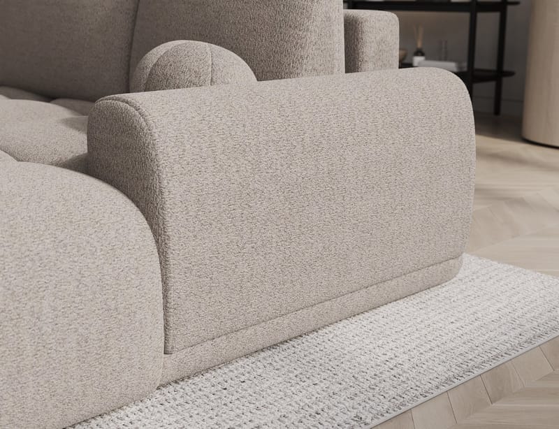 Vittario 3-sits Bubblig Bäddsoffa med Divan och förvaring Höger - Royal 18 - Möbler - Soffa - Bäddsoffa