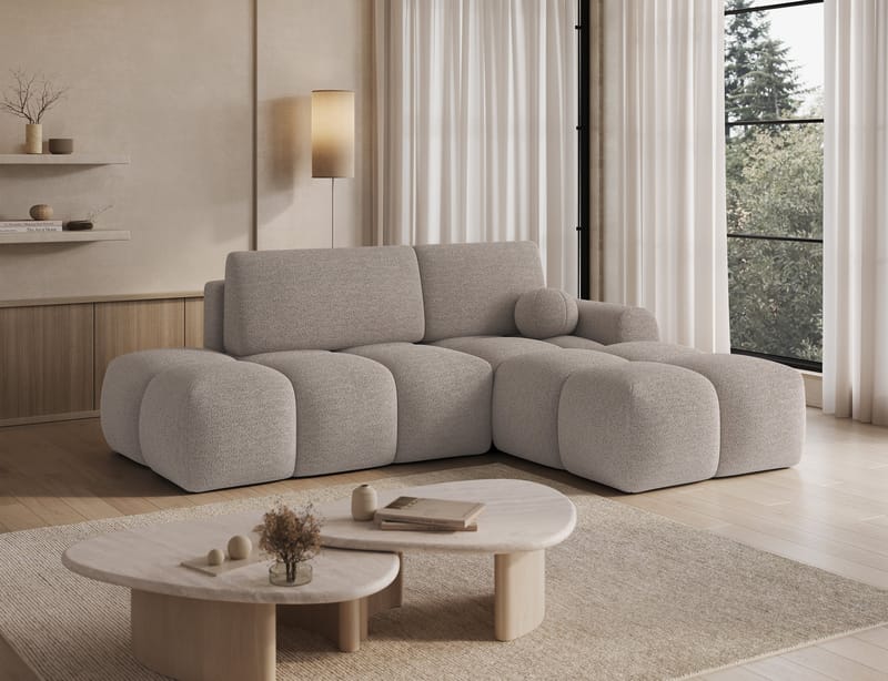 Vittario 3-sits Bubblig Bäddsoffa med Divan och förvaring Höger - Royal 18 - Möbler - Soffa - Bäddsoffa