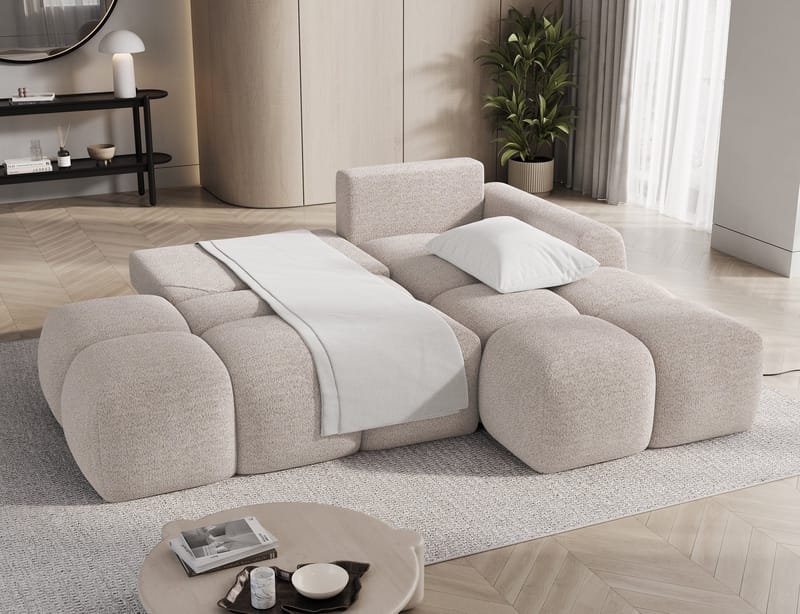 Vittario 3-sits Bubblig Bäddsoffa med Divan och förvaring Höger - Royal 18 - Möbler - Soffa - Bäddsoffa