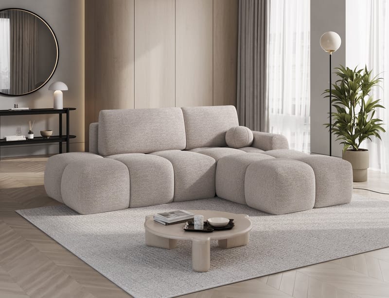 Vittario 3-sits Bubblig Bäddsoffa med Divan och förvaring Höger - Royal 18 - Möbler - Soffa - Bäddsoffa