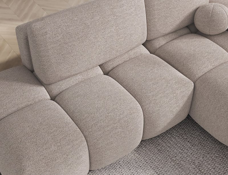 Vittario 3-sits Bubblig Bäddsoffa med Divan och förvaring Höger - Royal 18 - Möbler - Soffa - Bäddsoffa
