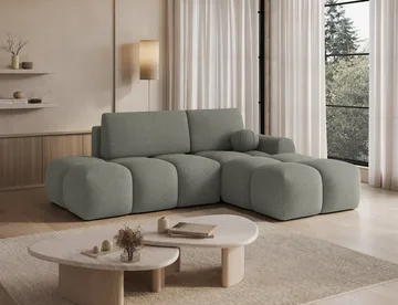 Vittario 3-sits Bubblig Bäddsoffa med Divan och förvaring Höger - Xillar 100 - Möbler - Soffa - Bäddsoffa