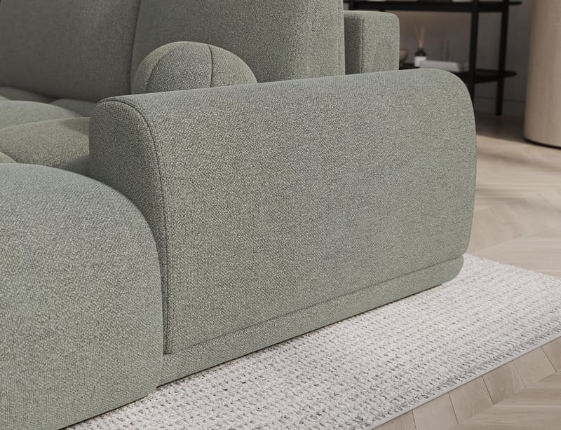 Vittario 3-sits Bubblig Bäddsoffa med Divan och förvaring Höger - Xillar 100 - Möbler - Soffa - Bäddsoffa