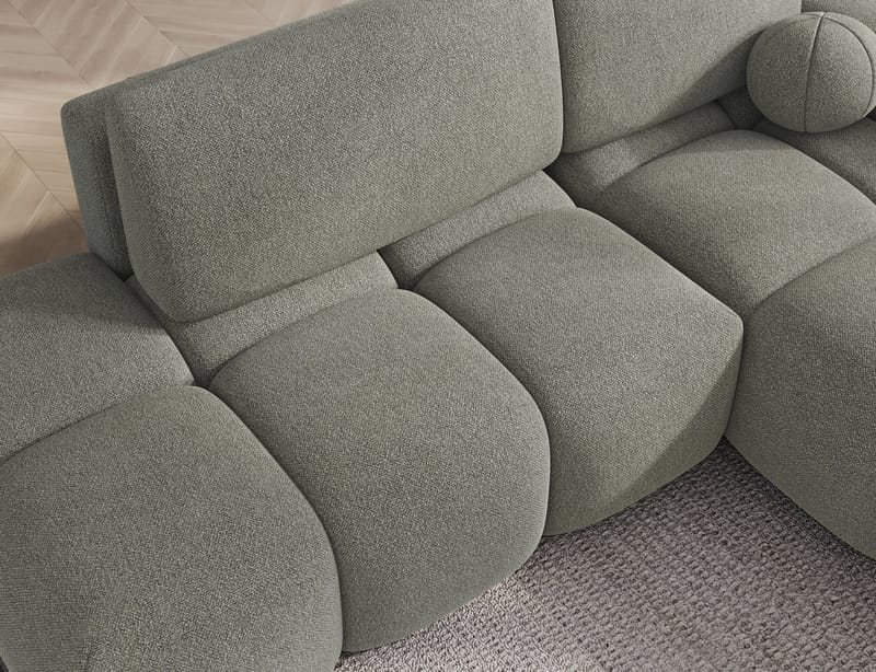 Vittario 3-sits Bubblig Bäddsoffa med Divan och förvaring Höger - Xillar 100 - Möbler - Soffa - Bäddsoffa