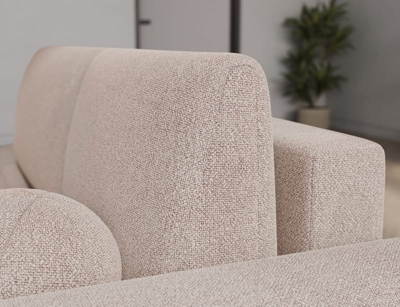 Vittario 3-sits Bubblig Bäddsoffa med Divan och förvaring Höger - Xillar 20 - Möbler - Soffa - Bäddsoffa