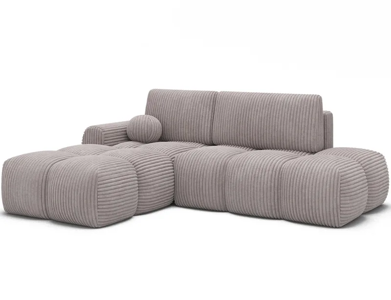 Vittario 3-sits Bubblig Bäddsoffa med Divan och förvaring Vänster - Modullo 03 - Möbler - Soffa - Bäddsoffa