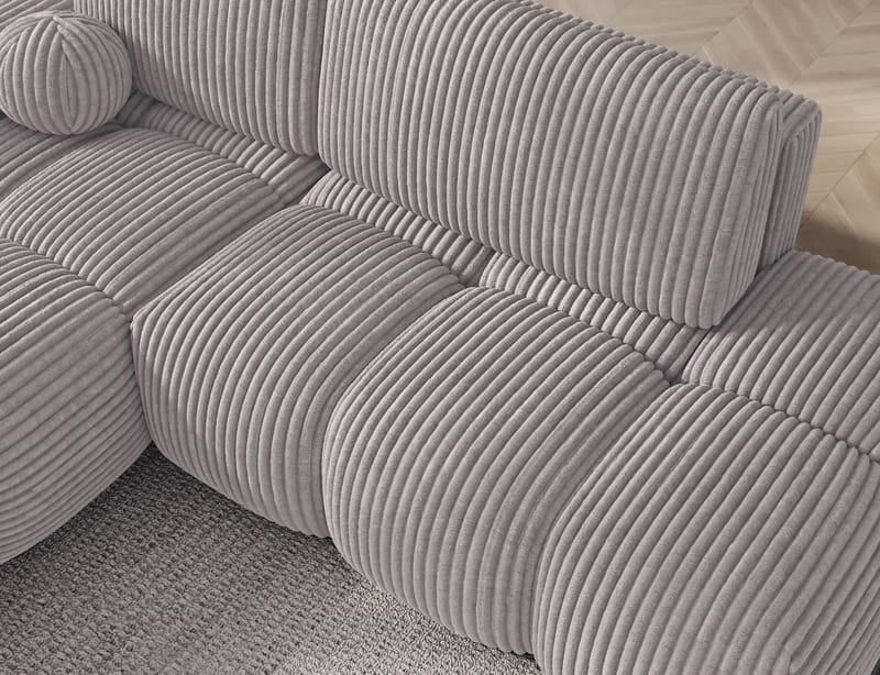Vittario 3-sits Bubblig Bäddsoffa med Divan och förvaring Vänster - Modullo 03 - Möbler - Soffa - Bäddsoffa