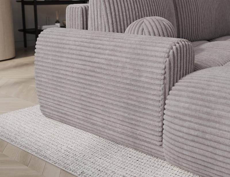 Vittario 3-sits Bubblig Bäddsoffa med Divan och förvaring Vänster - Modullo 03 - Möbler - Soffa - Bäddsoffa