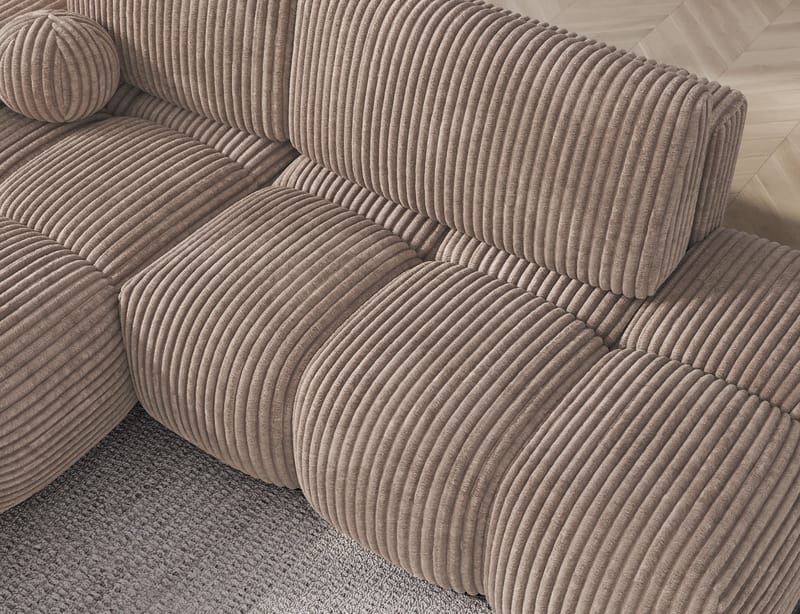 Vittario 3-sits Bubblig Bäddsoffa med Divan och förvaring Vänster - Modullo 20 - Möbler - Soffa - Bäddsoffa