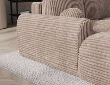 Vittario 3-sits Bubblig Bäddsoffa med Divan och förvaring Vänster - Modullo 20 - Möbler - Soffa - Bäddsoffa