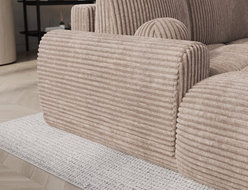 Vittario 3-sits Bubblig Bäddsoffa med Divan och förvaring Vänster - Modullo 20 - Möbler - Soffa - Bäddsoffa