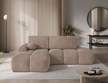 Vittario 3-sits Bubblig Bäddsoffa med Divan och förvaring Vänster - Modullo 20 - Möbler - Soffa - Bäddsoffa