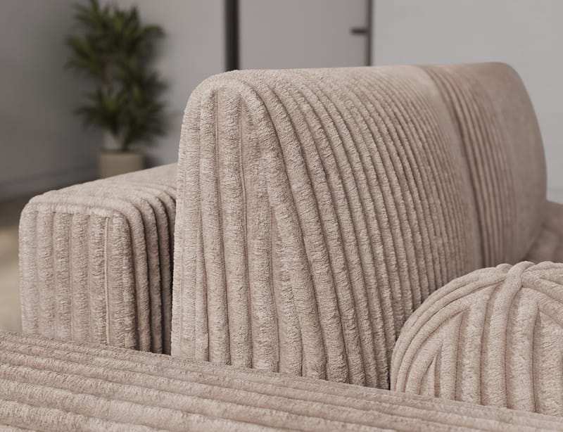 Vittario 3-sits Bubblig Bäddsoffa med Divan och förvaring Vänster - Modullo 20 - Möbler - Soffa - Bäddsoffa